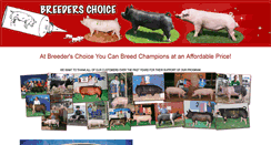 Desktop Screenshot of breederschoicesires.com